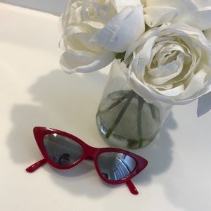 Trendy red bougie sun glasses from target